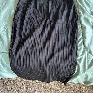 Elegant Black Pleated Skirt
